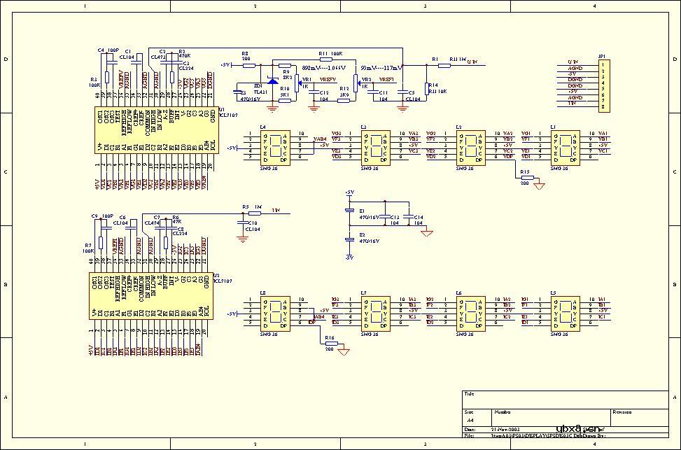7107做的电压表（双表）