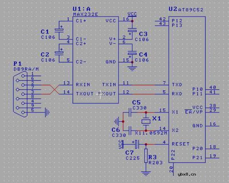 RS232串口电路图