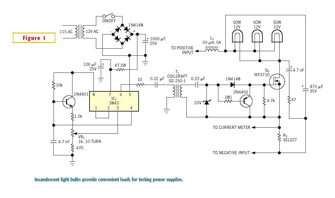 使用灯泡的通用电源负载电路 使用灯泡的通用电源负载电路