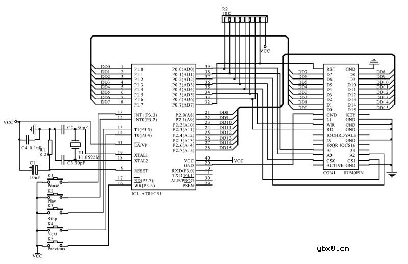 光驱的接口原理图