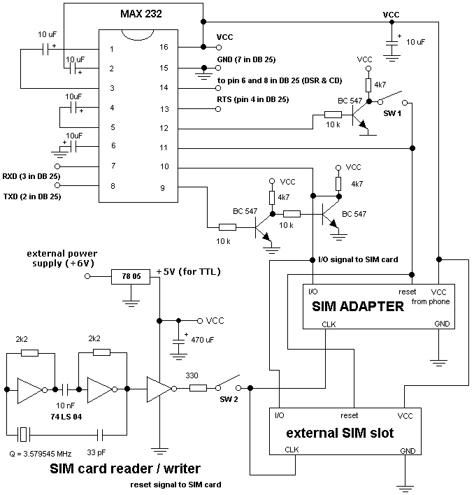 手机读卡器电路图