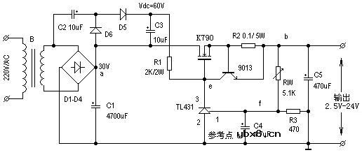 TL431高精度可调稳压电源