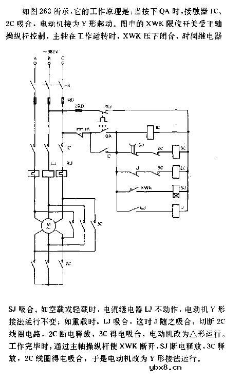 用电流继电器作电动机Y-三角型节电转换 用电流继电器作电动机Y-三角型节电转换