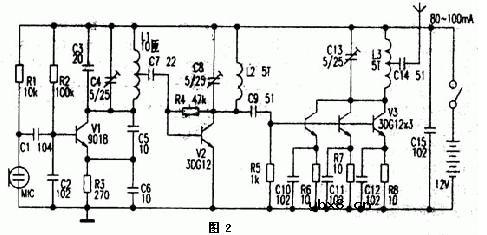无线话筒电路图大全 无线话筒电路图大全