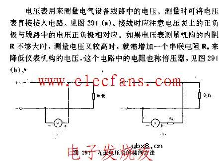 直流电压表的接线方法电路图 直流电压表的接线方法电路图