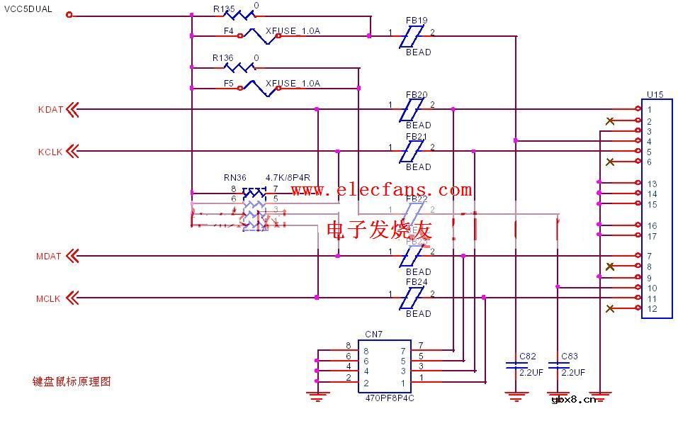 鼠标电路原理图