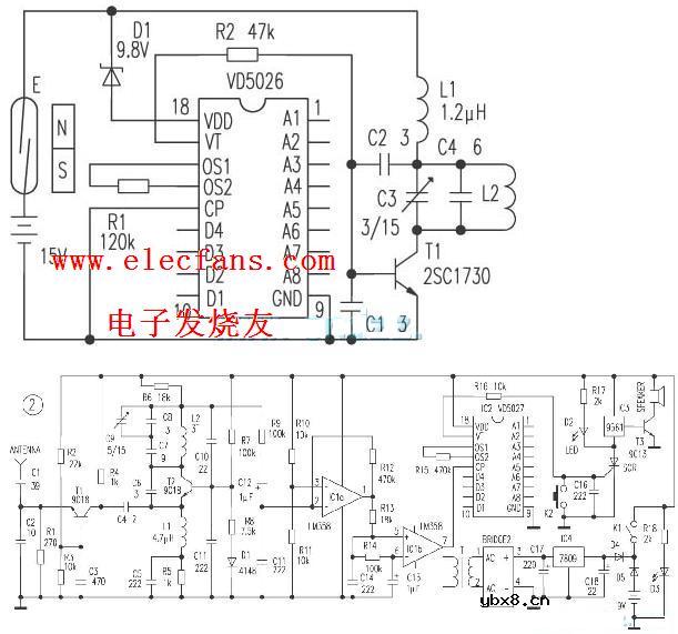 防盗报警器电路图