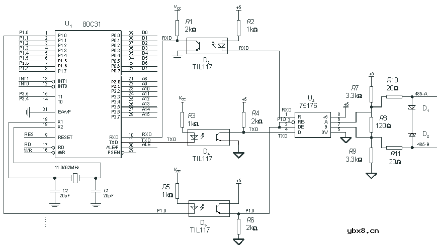 rs485应用电路图