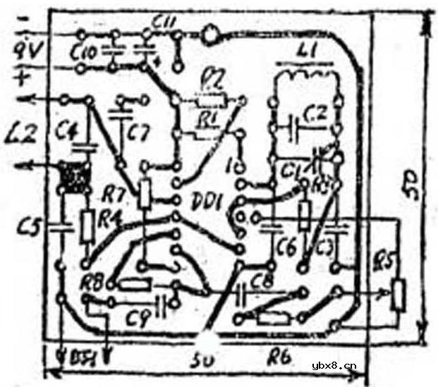 金属探测器电路图