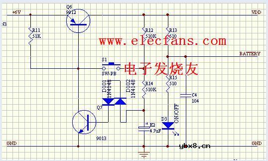 电子开关电路图