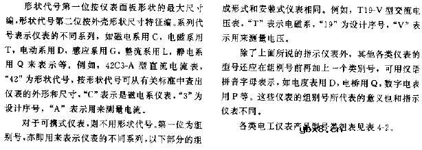 电工仪表标志符号