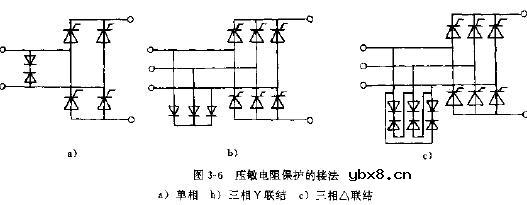 压敏电阻保护的接法电路图