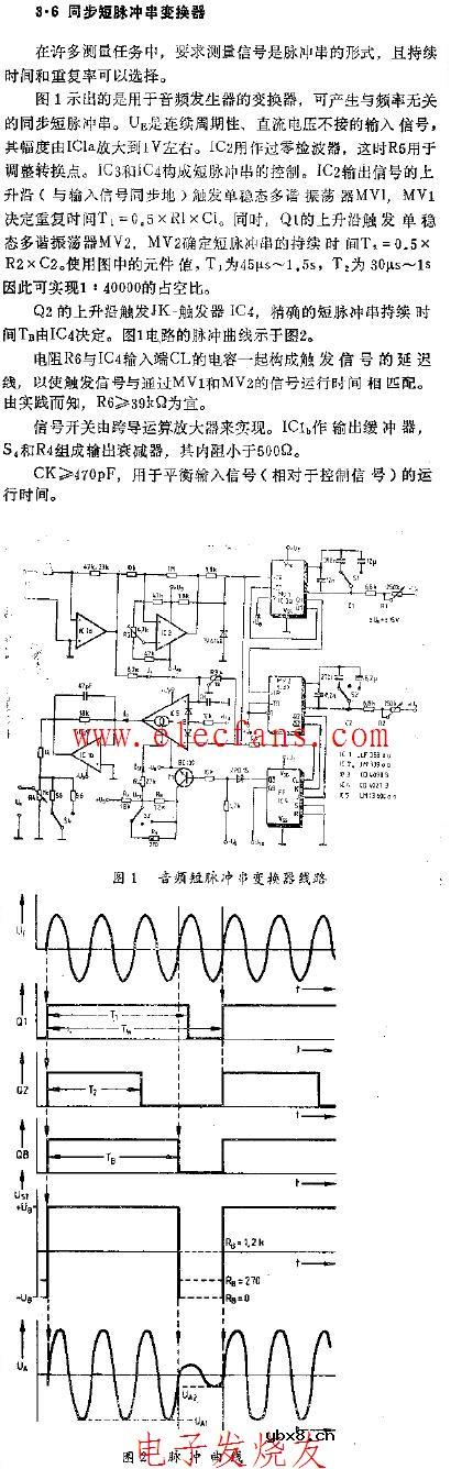 同步短脉冲串变换器电路图