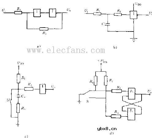 防止cmos输入端噪声干扰和触点抖动的几种方法