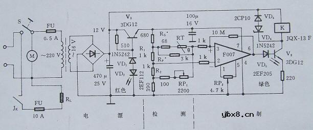 胶卷冲洗液使用的恒温调温电路图