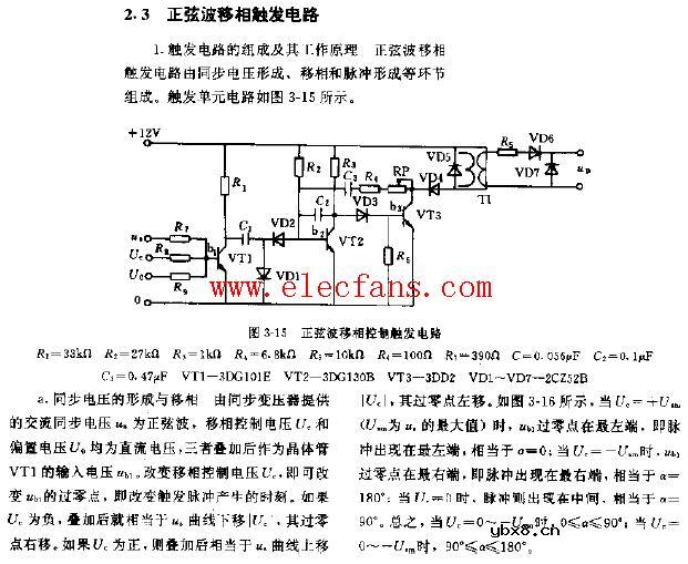 正弦波移相触发电路