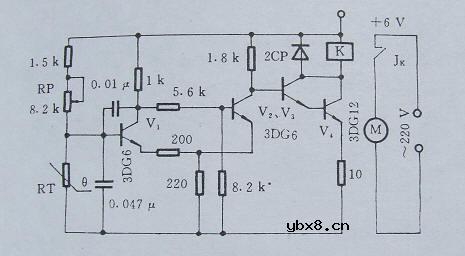 电风扇自动开关电路图