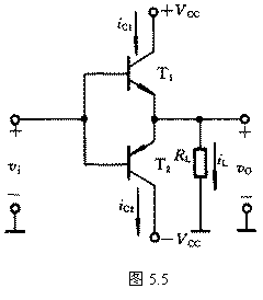 乙类双电源互补对称功率放大电路 乙类双电源互补对称功率放大电路