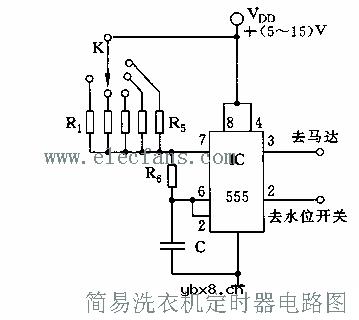 洗衣机定时器电路图