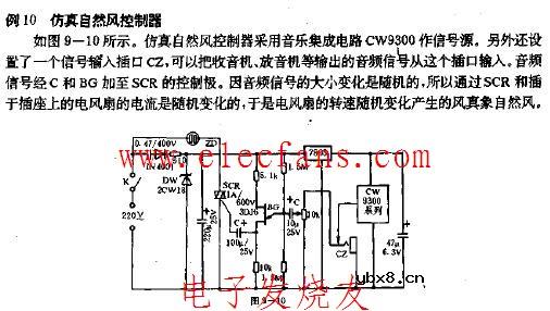 仿真自然风控制器电路图