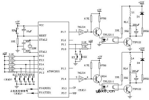 四相步进电机原理图