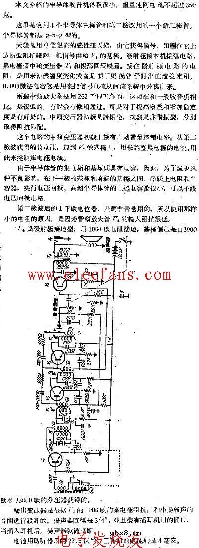 半导体手提式收音机