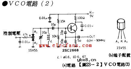 用电压控制频率的LC振荡电路