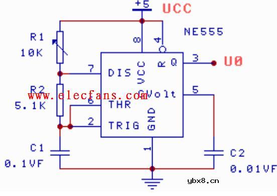 555多谐振荡器电路