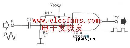 正弦波转方波电路 正弦波转方波电路