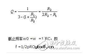 二阶有源低通滤波器电路图 二阶有源低通滤波器电路图