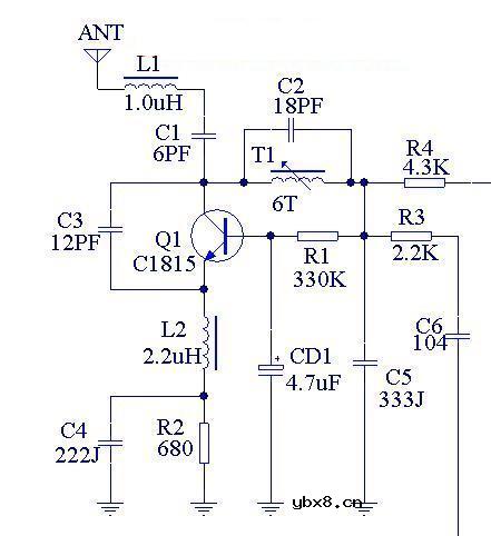 比例遥控车接收部分电路图