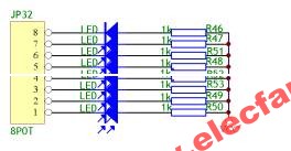 单片机跑马灯电路图(含程序代码) 单片机跑马灯电路图(含程序代码)
