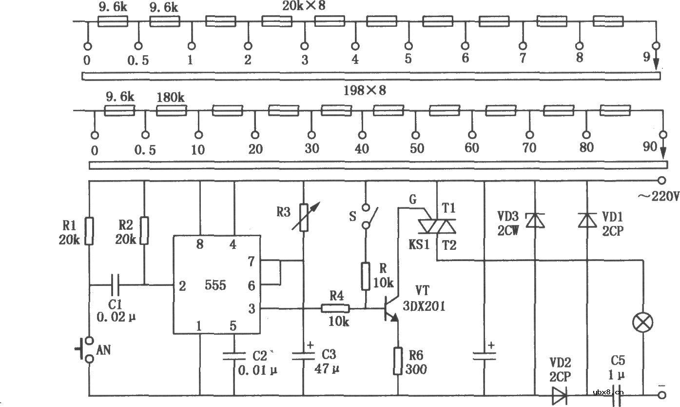 555无触点暗房定时器