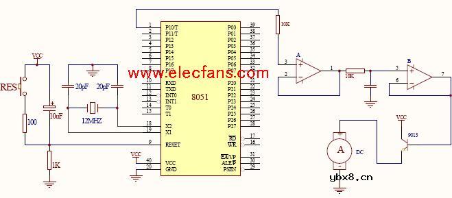 PWM直流电机驱动电路及程序