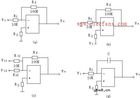 反相加法运算电路,反相积分运算电路(含分析和计算公式) 反相加法运算电路,反相积分运算电路(含分析和计算公式)