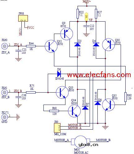 直流电机驱动原理图