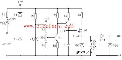 单结晶体管触发电路原理图 单结晶体管触发电路原理图