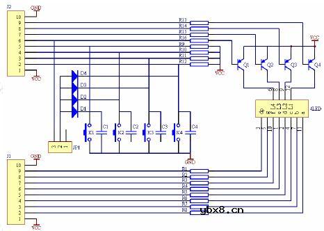 4位动态显示数码显示电路