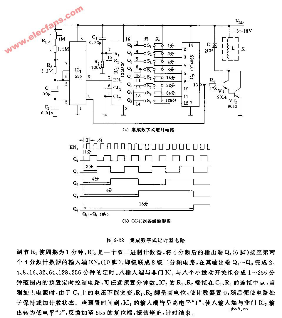 集成数字式定时电路图
