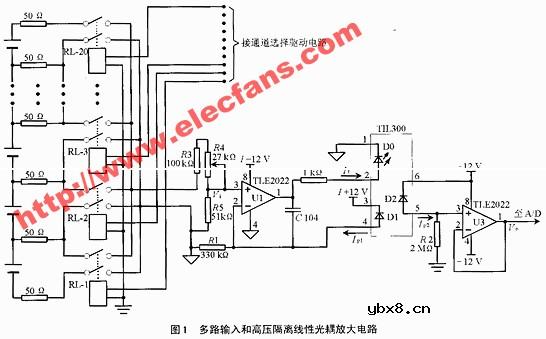 光耦隔离放大电路 光耦隔离放大电路
