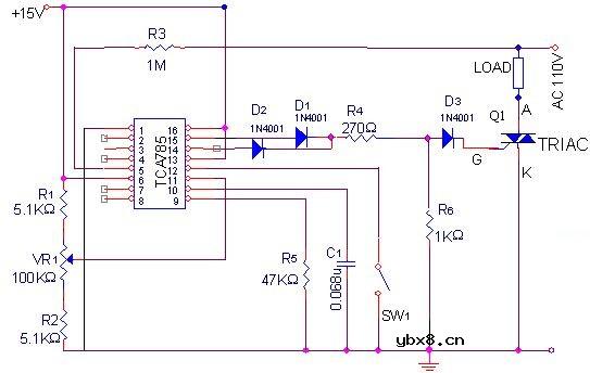 双向可控硅的工作原理及原理图