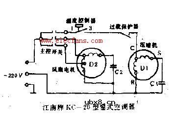 江南牌KC-20型窗式空调器电路图