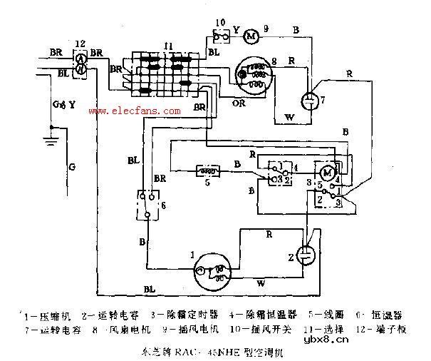 东芝牌RAC-45NHE型空调机电路图
