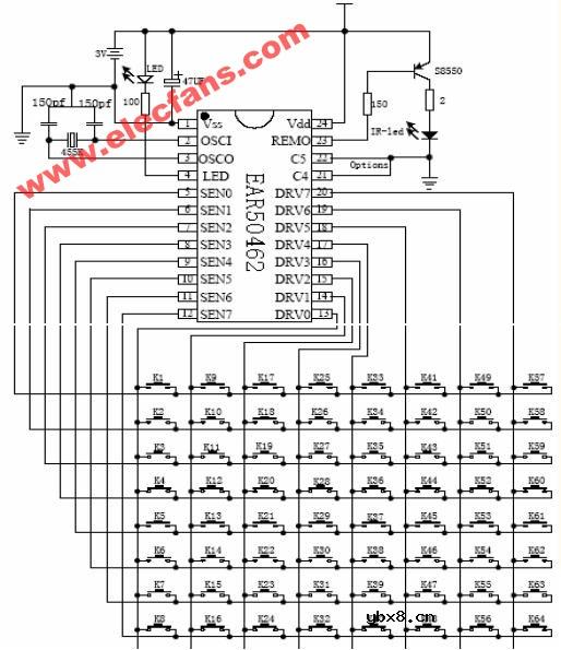 EAR50462 外部接三极管参考应用电路图
