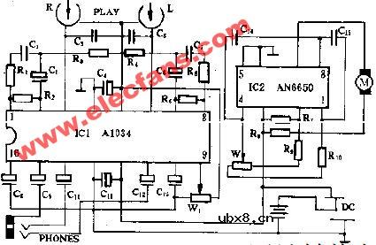 百灵牌BX-222型袖珍立体声单放机电路图