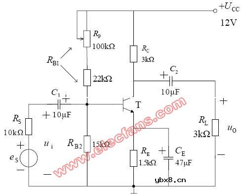 单管低频电压放大电路