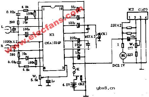 AE-20型袖珍立体声单放机电路图