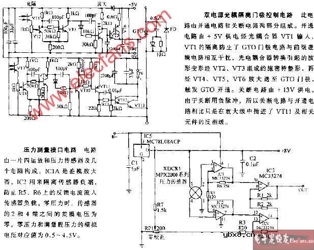 双电源光耦隔离门极控制电路