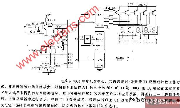 单片机通用数字转速表电路