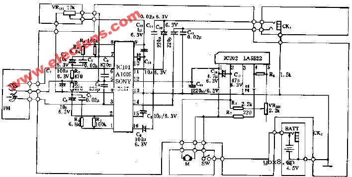 W-06型袖珍立体声单放机电路图